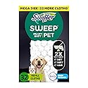 Sweep + Mop, Dry Pads Refill, Floor Cleaner for Dirt, Dust, Hair, Cleaning Cloths for Mopping Home, Bathroom, Kitchen, All Purpose Multi-Surface Floor