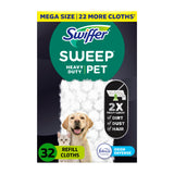 Sweep + Mop, Dry Pads Refill, Floor Cleaner for Dirt, Dust, Hair, Cleaning Cloths for Mopping Home, Bathroom, Kitchen, All Purpose Multi-Surface Floor
