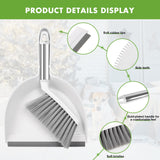 Zehrai Small Broom and Dustpan Set, Dustpan and Brush Set, Small Brush and Dustpan Set, Hand Broom and Dustpan Set, Mini Handheld with Home, Desktop