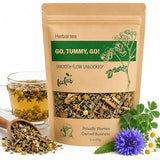 Leckar Go Tummy Go Herbal Tea - Natural Digestive Support & Bloating Relief - Gentle Detox & Regularity Blend with Senna, Fennel & Dandelion