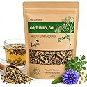 Leckar Go Tummy Go Herbal Tea - Natural Digestive Support & Bloating Relief - Gentle Detox & Regularity Blend with Senna, Fennel & Dandelion