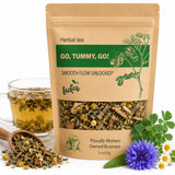 Leckar Go Tummy Go Herbal Tea - Natural Digestive Support & Bloating Relief - Gentle Detox & Regularity Blend with Senna, Fennel & Dandelion