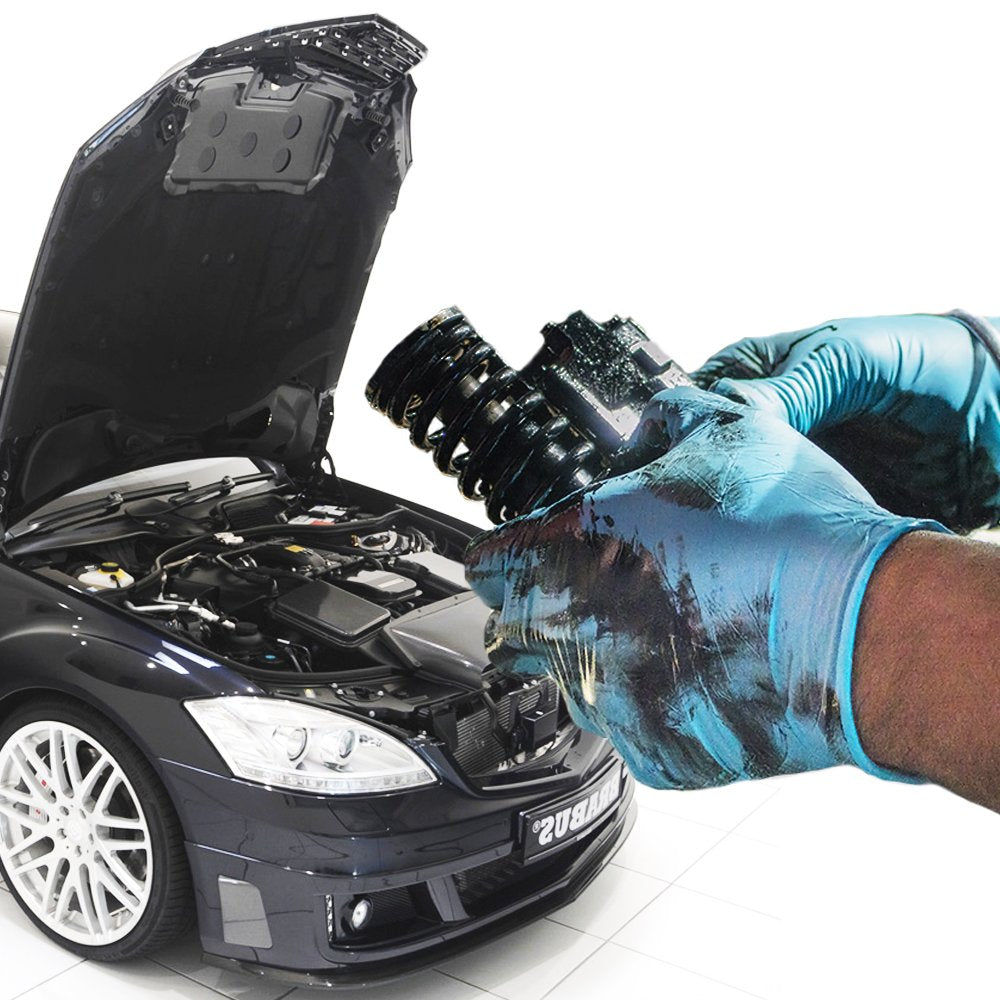 Disposable Gloves, 5 mil Thick, Tear Resistant, Latex Free, Nitrile, Powder Free, Large, 100 Count