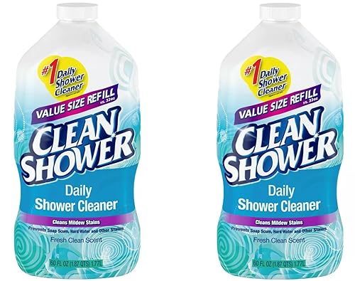 2 Set / Clean+Shower++No+Scent+Basin+Tub+and+Tile+Cleaner++60+oz.+Liquid