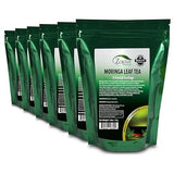 Zokiva Nutritionals - Moringa Tea Organic 6-Pack 180 Tea Bags - A Natural Caffeine - Free Source for Vitamins & Minerals - In Zip Pouch