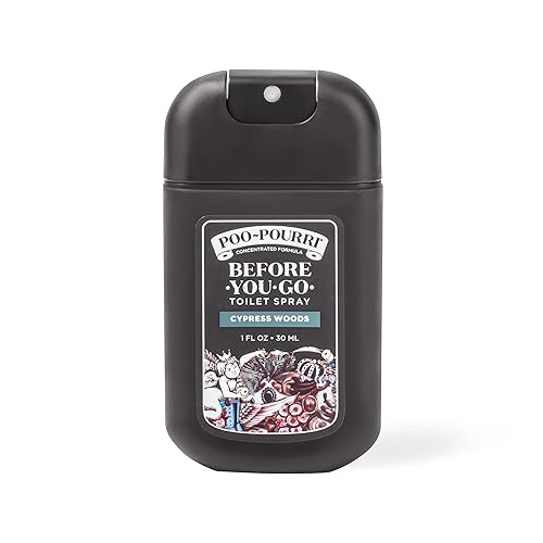 Poo-Pourri Cypress Woods Pocket Sprayer Before-You-Go Toilet Spray - Instantly Trap Bathroom Odor - Plant Based Ingredients & Essential Oils - No