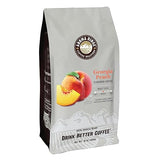 Aroma Ridge Georgia Peach Flavored Coffee, Fresh Roasted, Whole Bean, 1 pound bag