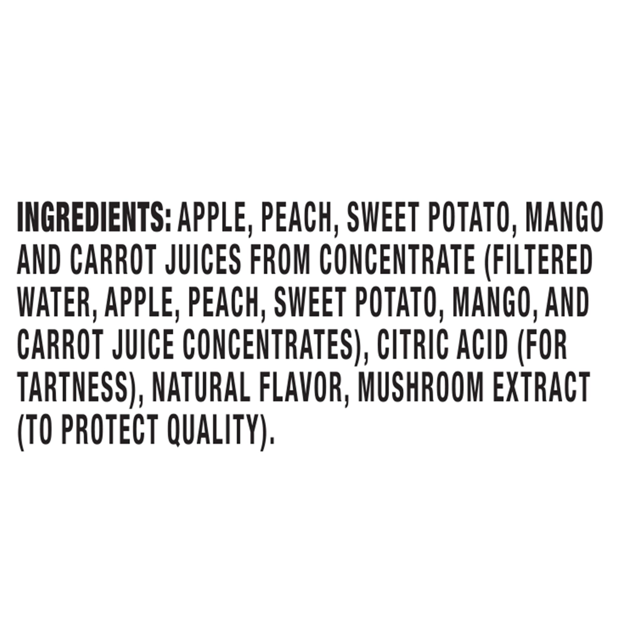 Capri Sun 100% Juice Fruit & Veg Juice Blend from Concentrate, 10 Pouches, for School Lunches and On-the-Go Hydration, Peach Mango Punch, All Natural