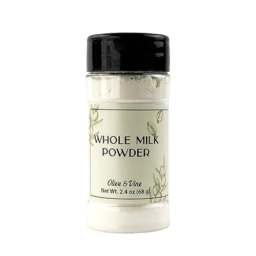 Olive & Vine Whole Milk Powder, Creamy Flavor, For Baking & Beverages, Rich Tradition, Authentic Taste, For Global Recipes (2.4 Ounce)