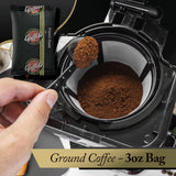 Apffels French Roast - Ground, Dark Roast, 100% Arabica Coffee (18 pack - 3 oz Each)