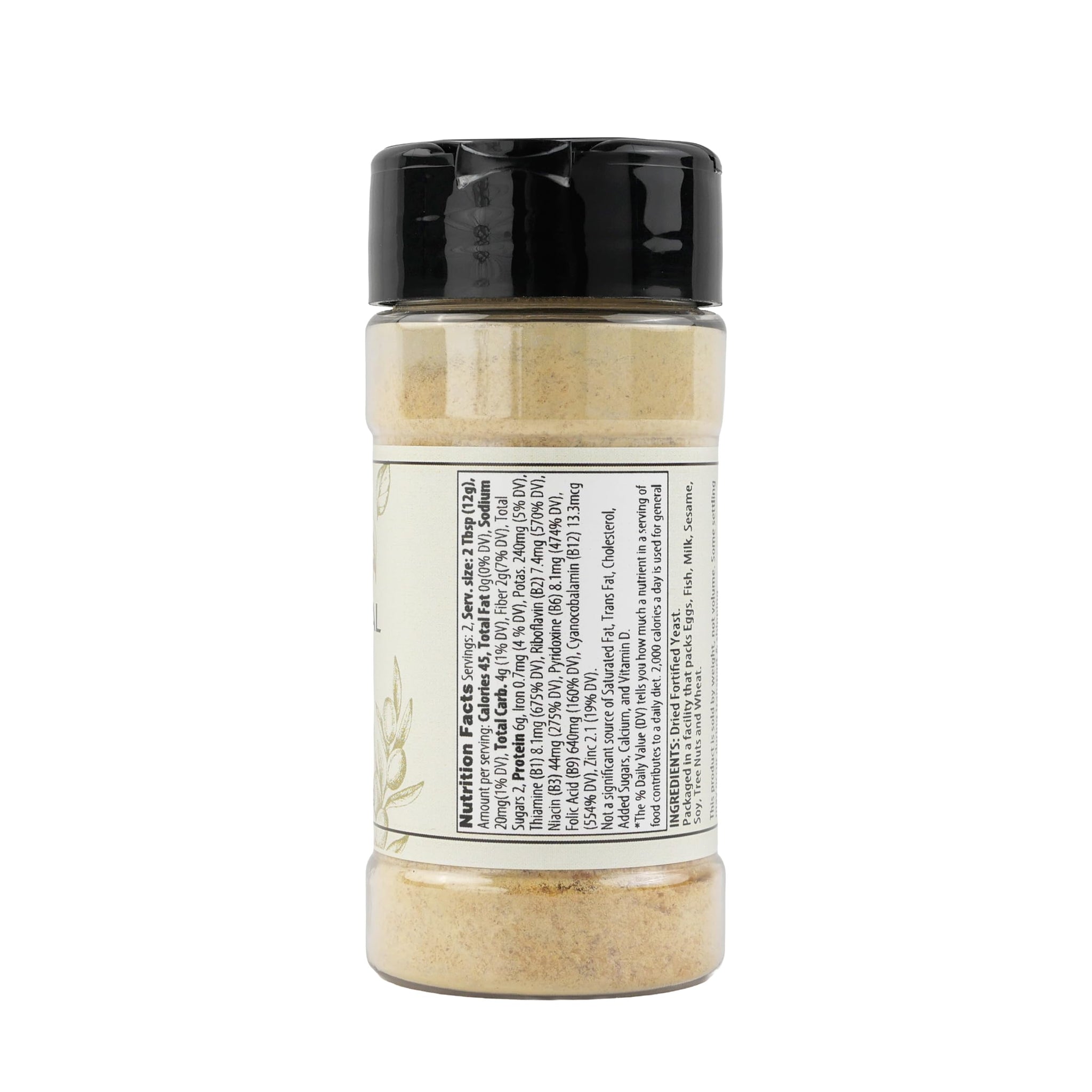 Olive & Vine Fortified Nutritional Yeast, Savory Flavor, For Vegan Dishes & Sauces, Rich Tradition, Authentic Taste, For Global Recipes (1.12 Ounce)