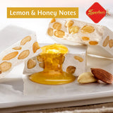 Sperlari Torrone Traditional Italian Candy - Gourmet Hard Nougat With Honey, Citrus & Crunchy Sliced Almonds - Holiday Italian Nougat Sweet Treat