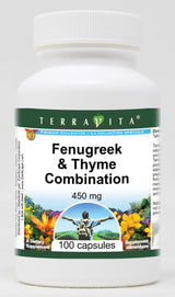 Fenugreek & Thyme Combination - 450 mg (100 Capsules, ZIN: 511115) - 3 Pack