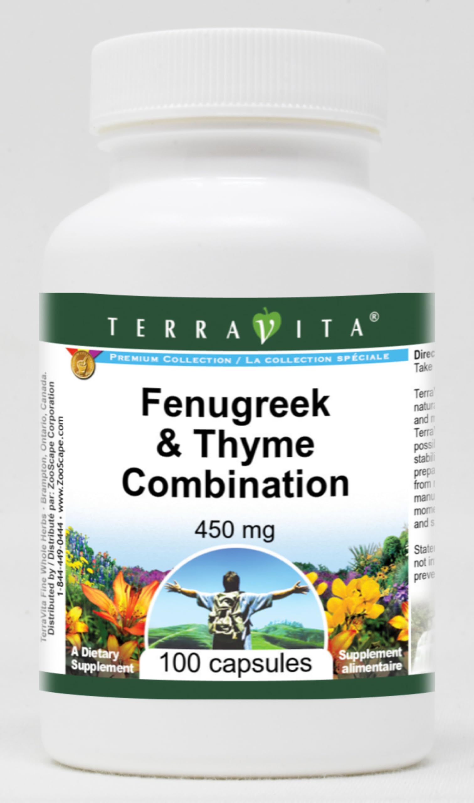 Fenugreek & Thyme Combination - 450 mg (100 Capsules, ZIN: 511115) - 3 Pack