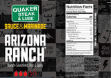 Quaker Steak and Lube Arizona Ranch Wing Sauce - 12 Ounce Glass Bottle of Quaker Steak & Lube Arizona Ranch Sauce