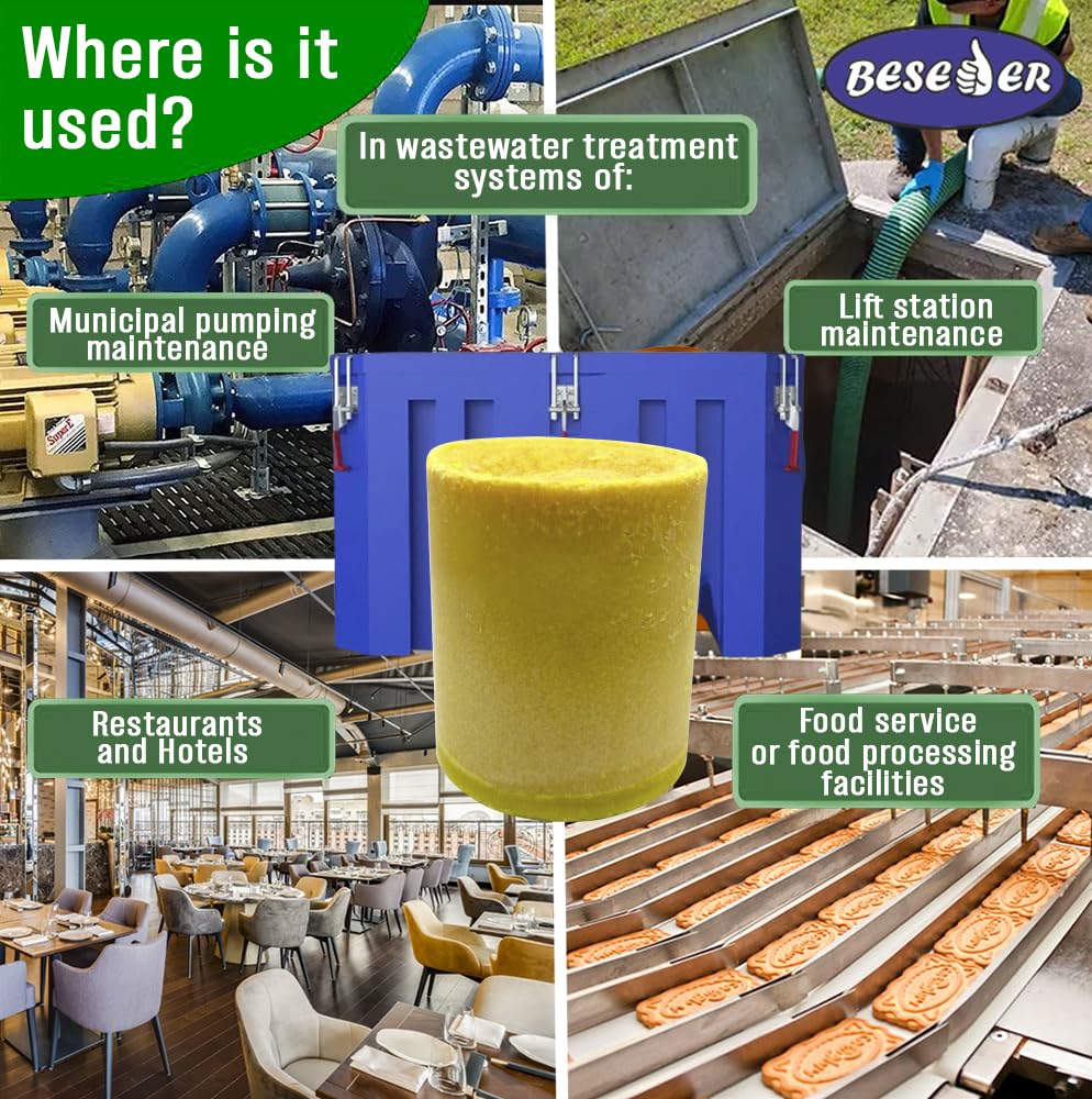 Grease Trap Cleaner (4 blocks x 1 pound = 4 pounds)