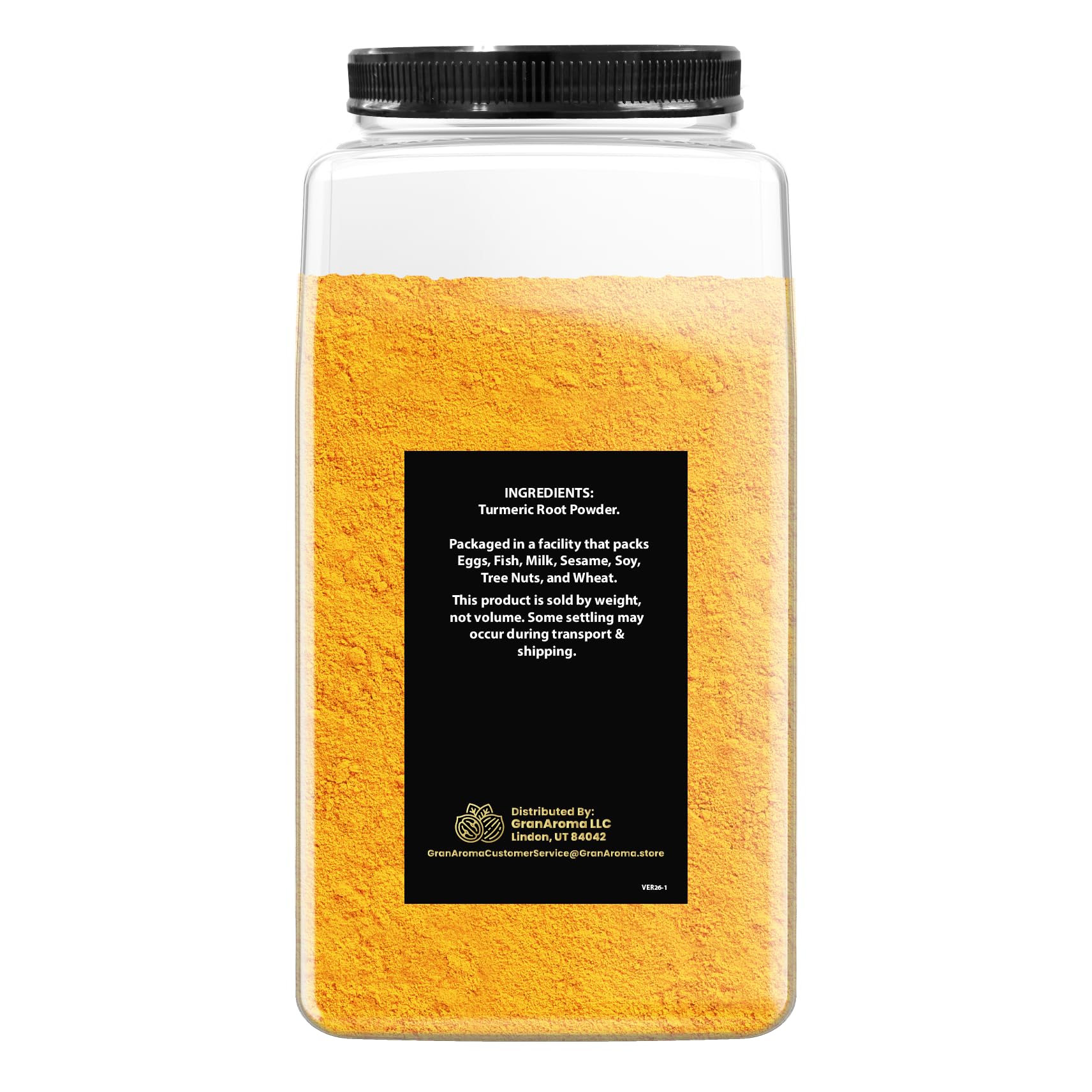 GranAroma Turmeric Powder, 5 lb, Earthy Flavor, Versatile Spice, Curries & Soups