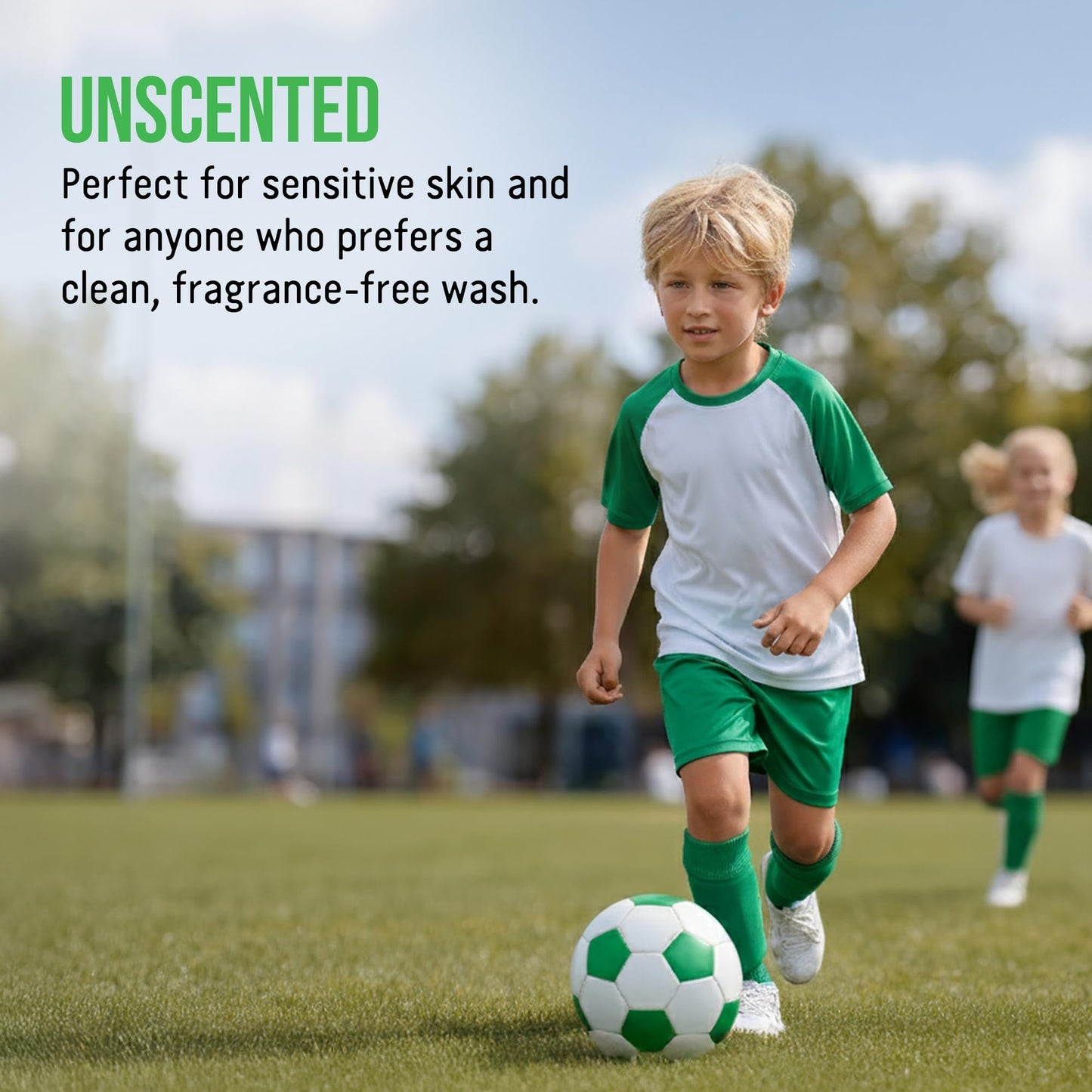 Rockin’ Green Active Wear Laundry Detergent - Unscented Laundry Detergent Powder & Odor Eliminator - Workout Clothes & Sportswear - Safe for Sensitive