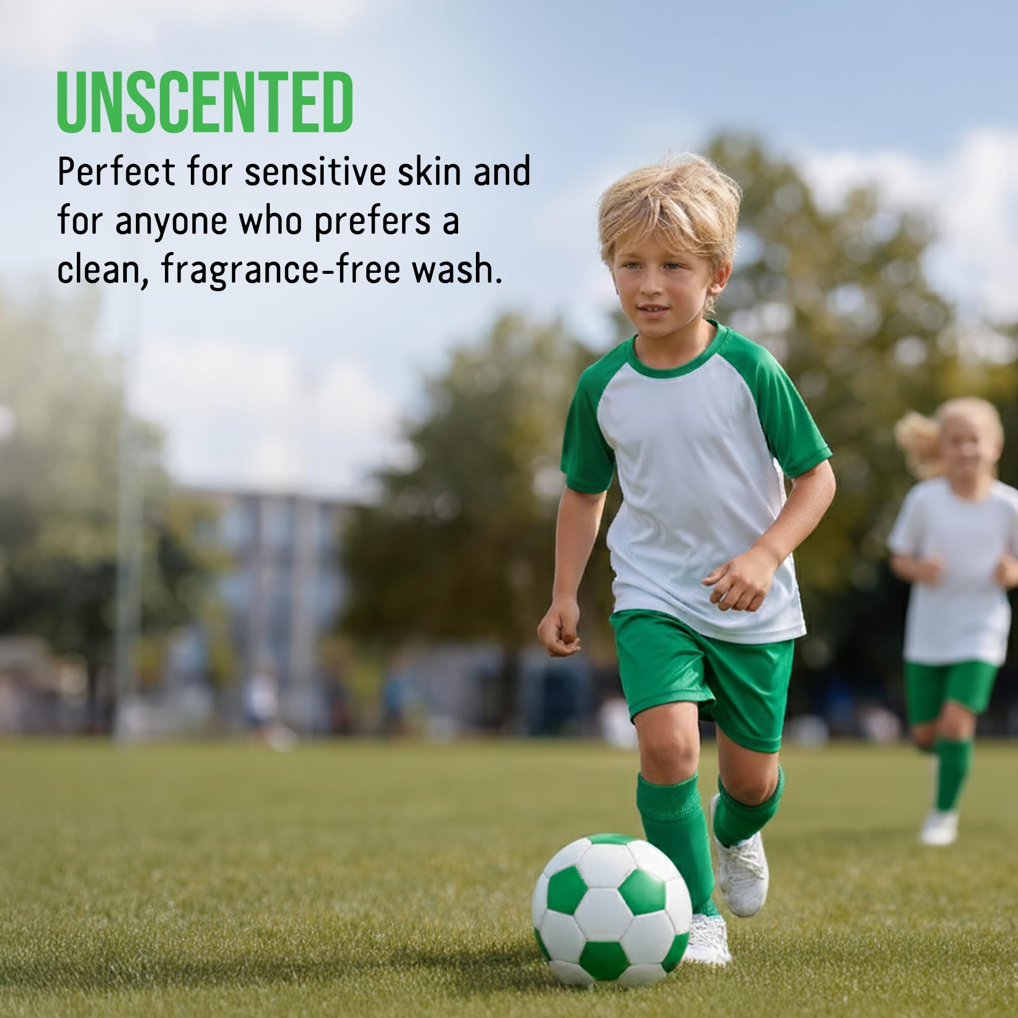 Rockin’ Green Active Wear Laundry Detergent - Unscented Laundry Detergent Powder & Odor Eliminator - Workout Clothes & Sportswear - Safe for Sensitive