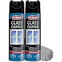 Weiman Glass Cleaner Aerosol Spray for Windows, Mirrors, Shower Doors, No Drip Foam, Residue & Streak Free Shine, Ammonia Free, Dissolves