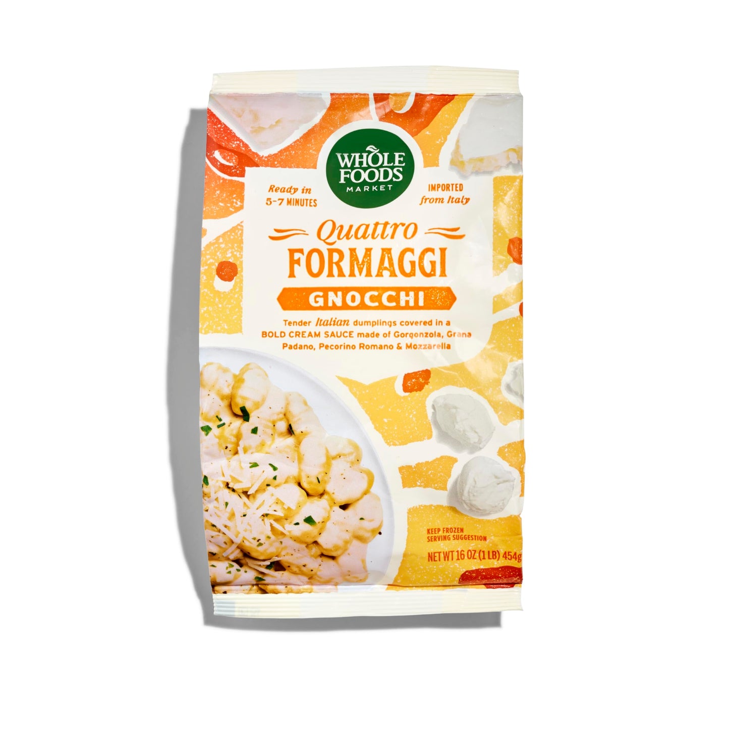 Whole Foods Market, Gnocchi Quattro Formaggi, 16 oz, (Frozen)