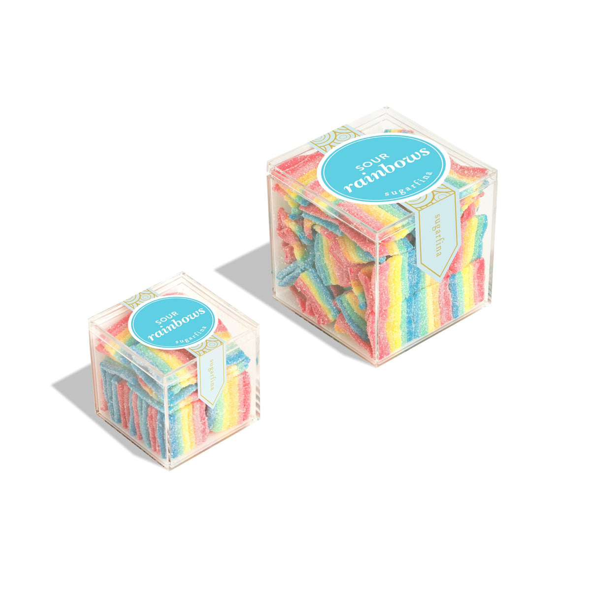 Sugarfina Sour Rainbows Large Candy Cube, Gummies, 11.1 oz, 2 Count