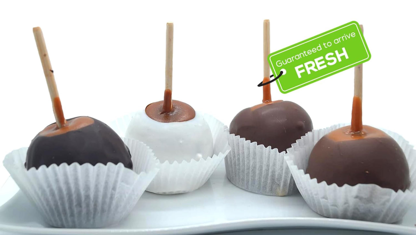 US Sweets Caramel Apples - Caramel Granny Smith Apples | Candied Apples | Delicious Gift | Handmade in Small Batches | Guaranteed to Arrive Fresh