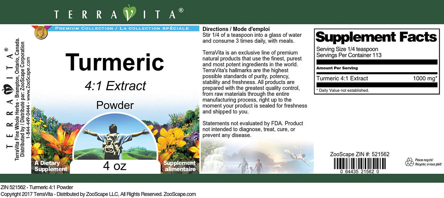 Turmeric 4:1 Powder (4 oz, ZIN: 521562)