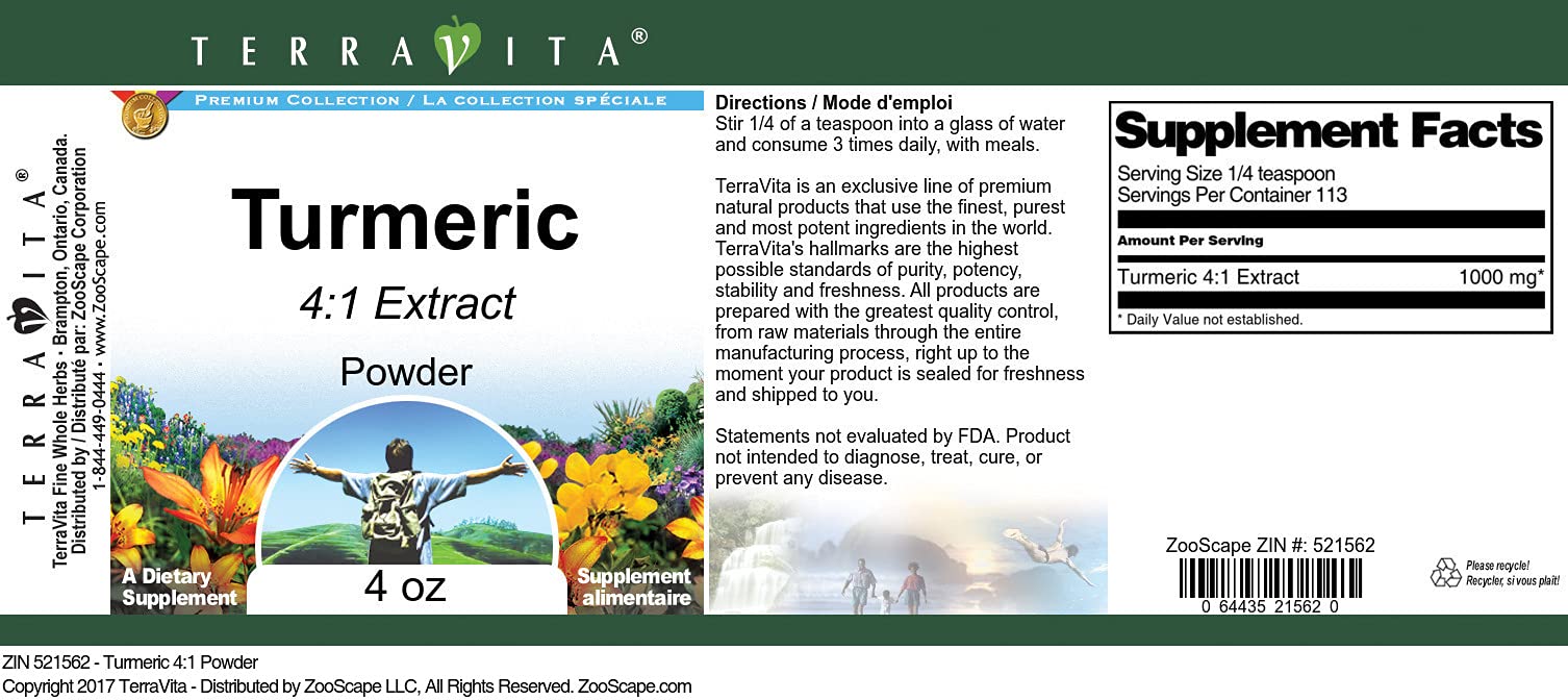 Turmeric 4:1 Powder (4 oz, ZIN: 521562)