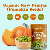 Food to Live Organic Raw Pepitas, 4 Pounds - Non-GMO, Pumpkin Seed Kernels, Unsalted, No Oil, No Shell, Vegan, Kosher, Bulk. Keto Snack.