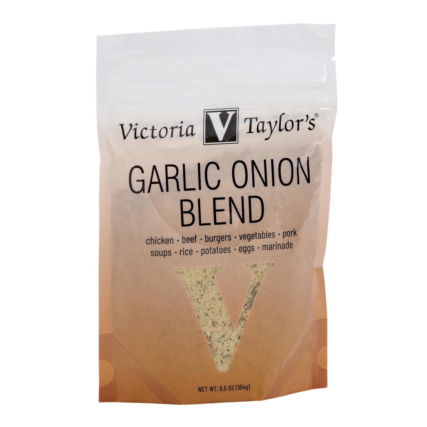Victoria Taylor's Garlic Onion Blend Seasoning, Versatile Spice for Meats, Vegetables, Soups and Side Dishes, 6.5 oz