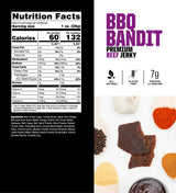 SAVAGE Bacon Jerky and Beef Jerky Variety - Salt & Pepper Patriot, Teriyaki, BBQ Bandit, Original, Bourbon Glaze, Sgt. Pepper (Pack of 6) - Gluten