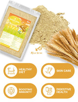 Nice Witch’s Rice Bran Powder 8 oz (227g), 100% Pure Raw Rice Bran, Edible & Multi-Purpose, For Smoothies, Baking