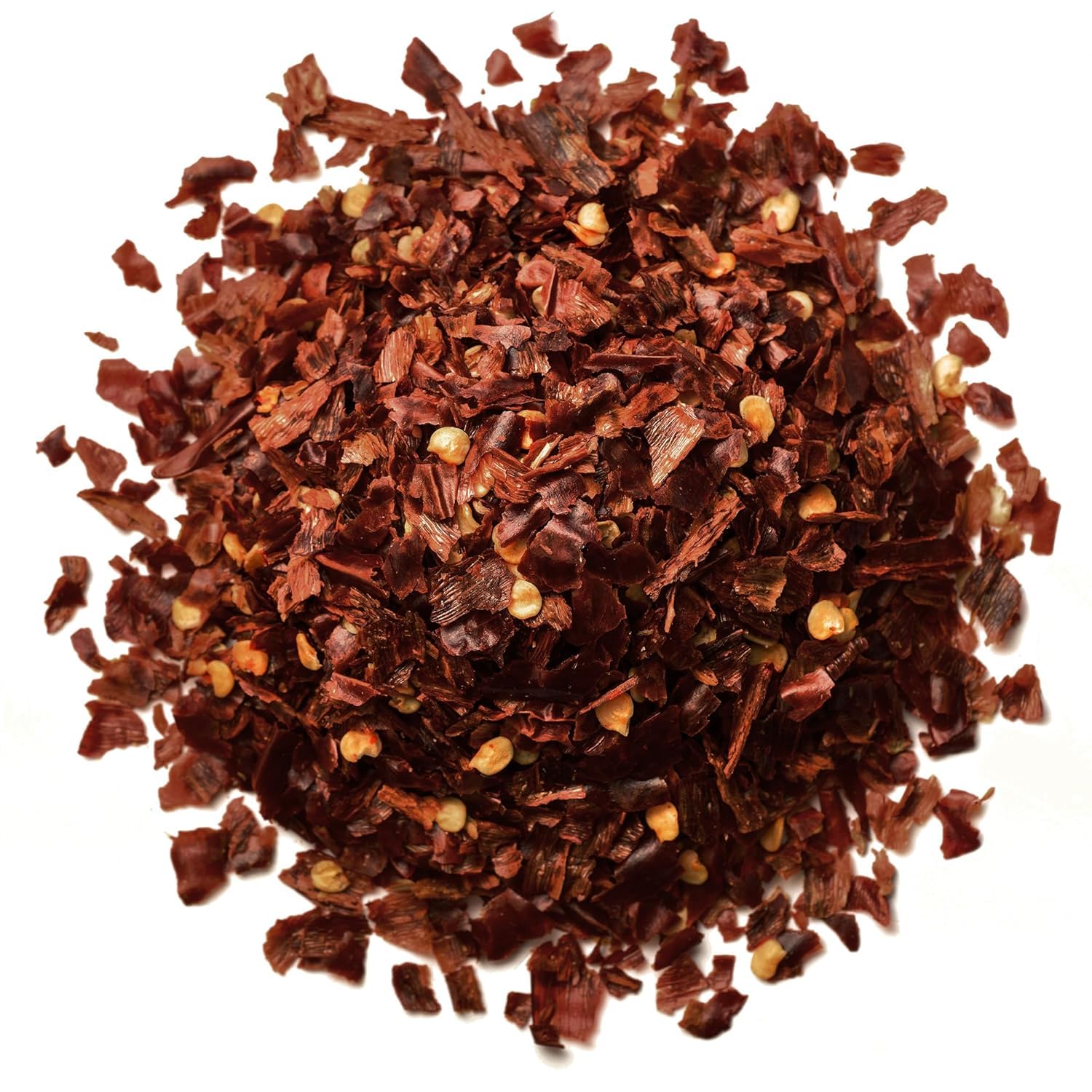 GranAroma Ghost Chile Flakes, Very Hot, Spice Challenges, Salsas & Soups (8 Ounce)