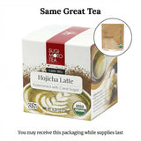 SUGIMOTO TEA Japanese Organic Hojicha Latte Blend Mix 4.23 oz (120 g) Sweetened Green Tea Hojicha Latte Powder