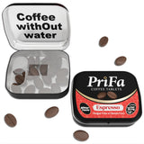 PriFa Espresso Coffee Tablets - Water-Free Coffee, Instant Coffee On-The-Go, Sugar-Free, Pocket-Friendly, Portable Caffeine Boost - 30mg Caffeine, 25
