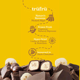 Tru Fru Nature's Bananas Hyper-Dried Fresh in Dark Chocolate 4.5 Ounce Bag