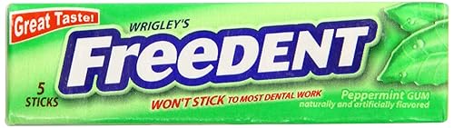 Freedent Gum, Peppermint,8 five-stick packages 3.80 Ounce (Pack of 20)