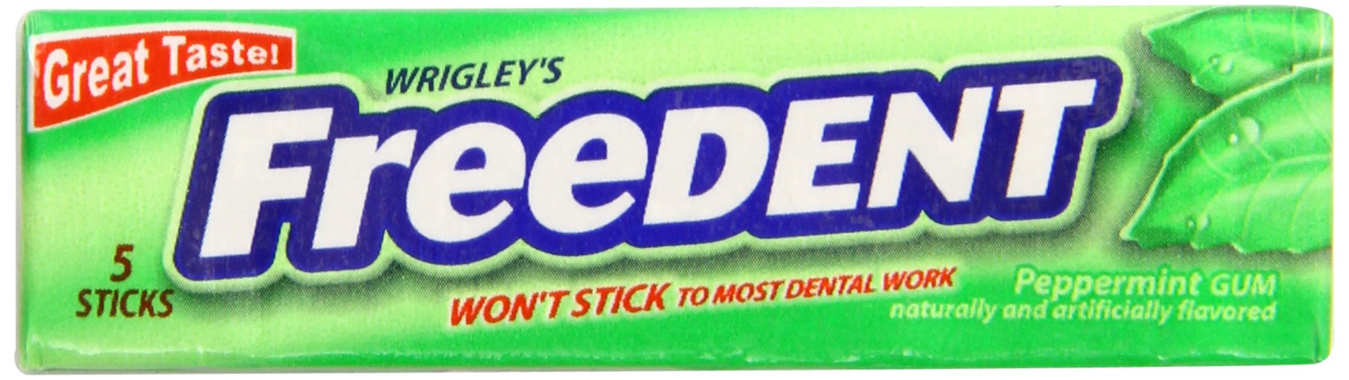 Freedent Gum, Peppermint,8 five-stick packages 3.80 Ounce (Pack of 20)