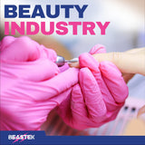 Beastek Nitrile Exam Gloves, 4 Mil 1000Pcs, Powder-Free Latex-Free Food-Safe Cooking Clean Medical Disposable Glove, Hot Pink (Large)