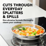 Weiman Stovetop Cleaner & Stainless Steel Cleaner - 22 Ounce - Daily Appliance Kitchen Cleaning Kit