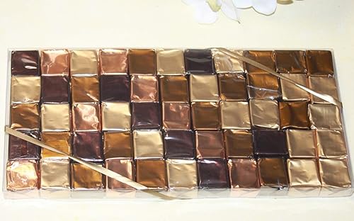 Assorted Paris Caramel Gift Box of 500 grams, 55 Pieces - Gourmet Caramels with Butter 4 Flavors