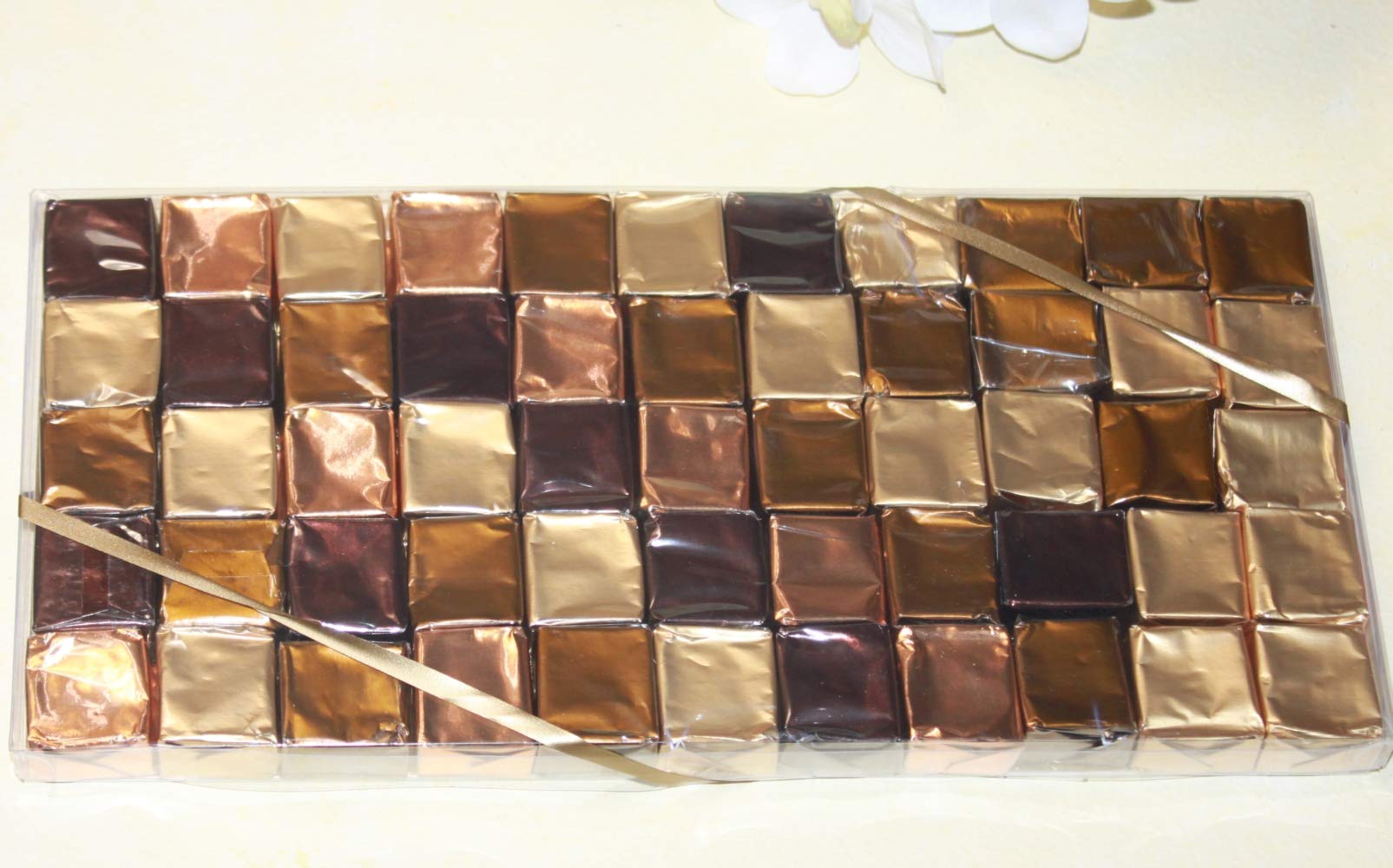 Assorted Paris Caramel Gift Box of 500 grams, 55 Pieces - Gourmet Caramels with Butter 4 Flavors