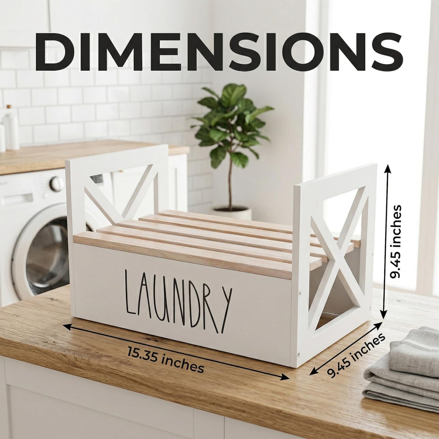 Detergent Holder for Laundry Room, Farmhouse Liquid Soap Dispenser, Detergent Storage Organization Stand with Drip Catcher Drip Tray Measuring Cup