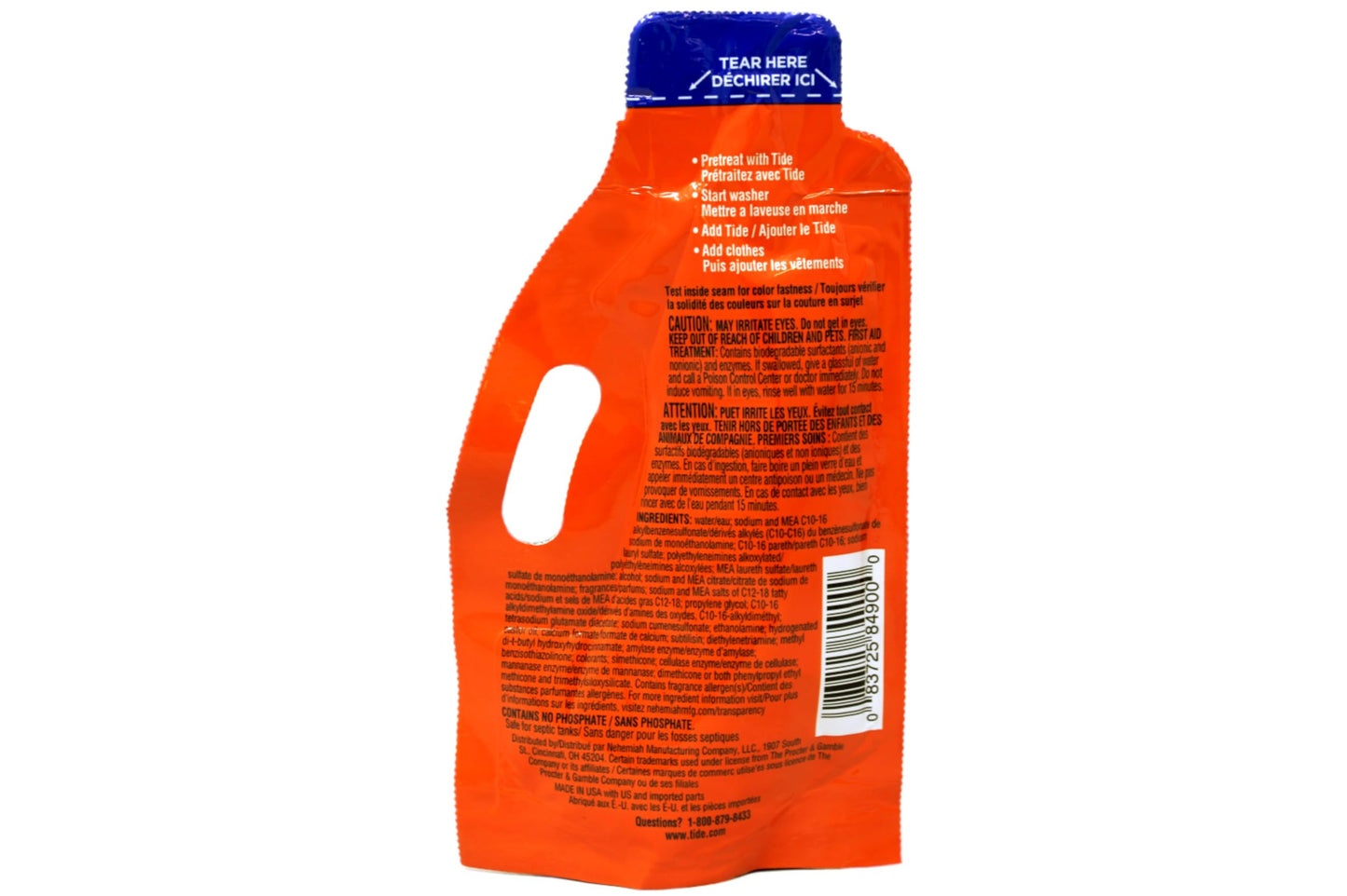 Tide Single Machine Load Original Scent Detergent Liquid - 24 per case.