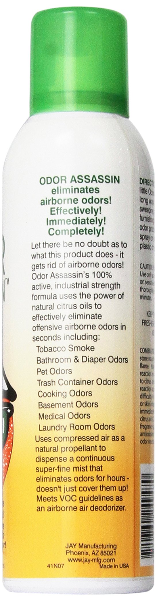 Odor Assassin Jay 124947 Odor Assassin, 6 oz, Orange
