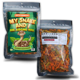 Sensational Snake and I Approved Trail Mix - Exotic Reptile Snacking Nutty, Fruity, and Crunchy Blend Healthy Reptile Treat for Pet Owners