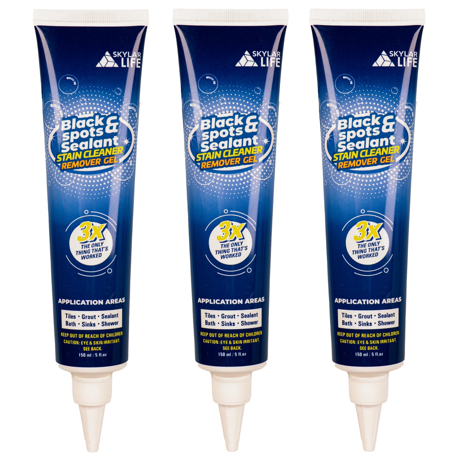 SKYLAR LIFE Black spots & Sealant Cleaner, Caulk Whitener, Black Stain Problem Solver, Best for Home Sink,Kitchen,Showers,Bathroom and Floor Tile