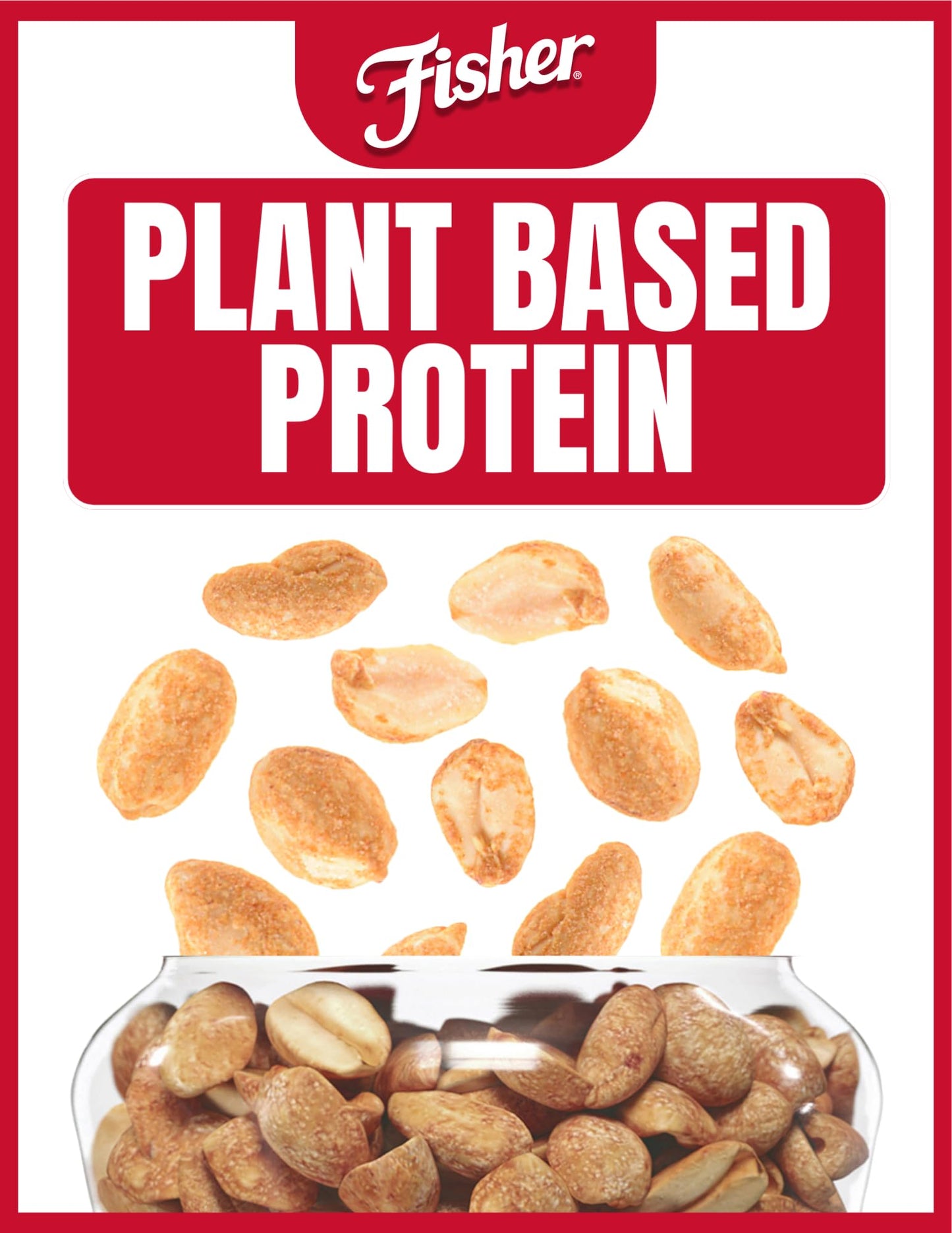 FISHER Snack Lightly Salted Dry Roasted Peanuts, 14 oz