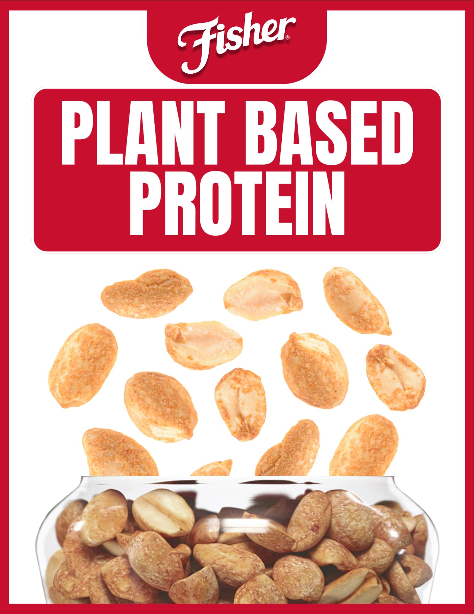 FISHER Snack Lightly Salted Dry Roasted Peanuts, 14 oz
